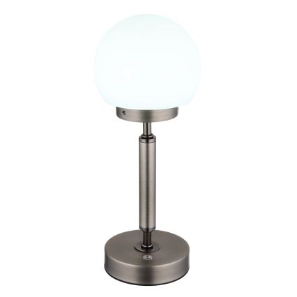 Globo - LED Prigušiva punjiva dodirna stona lampa LED/2,5W/5V 1800mAh 2700/4000/6500K antracit