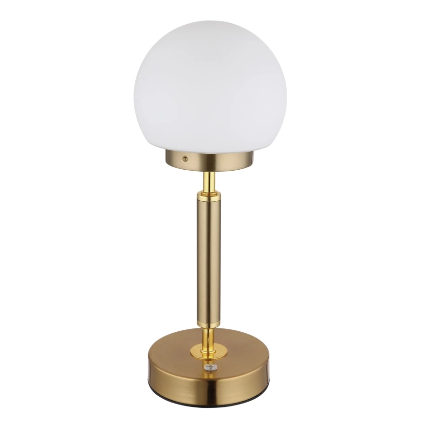 Globo - LED Prigušiva punjiva dodirna stona lampa LED/2,5W/5V 1800mAh 2700/4000/6500K mesing