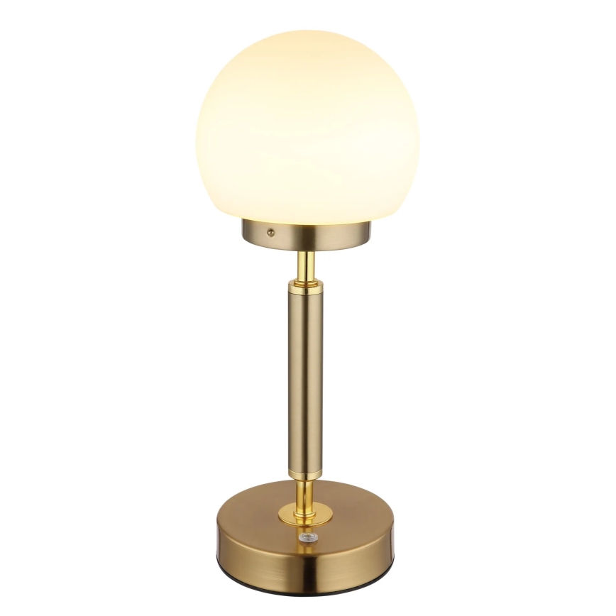 Globo - LED Prigušiva punjiva dodirna stona lampa LED/2,5W/5V 1800mAh 2700/4000/6500K mesing