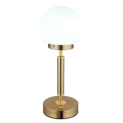 Globo - LED Prigušiva punjiva dodirna stona lampa LED/2,5W/5V 1800mAh 2700/4000/6500K mesing