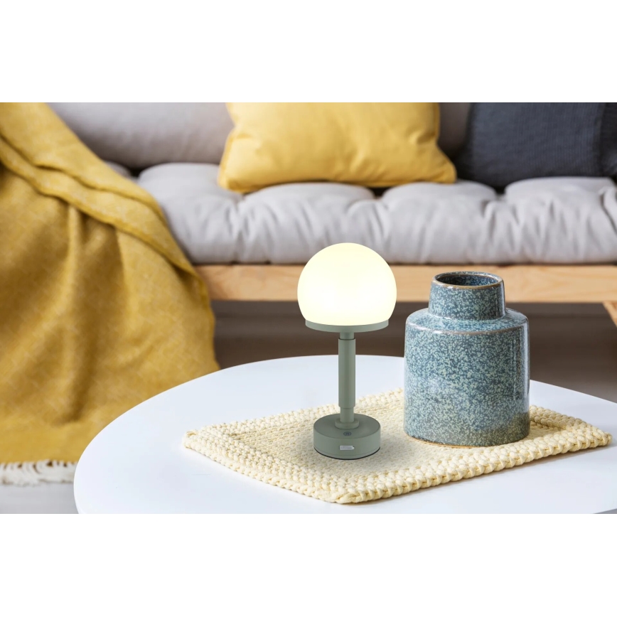 Globo - LED Prigušiva punjiva dodirna stona lampa LED/2,5W/5V 1800mAh 2800K zelena