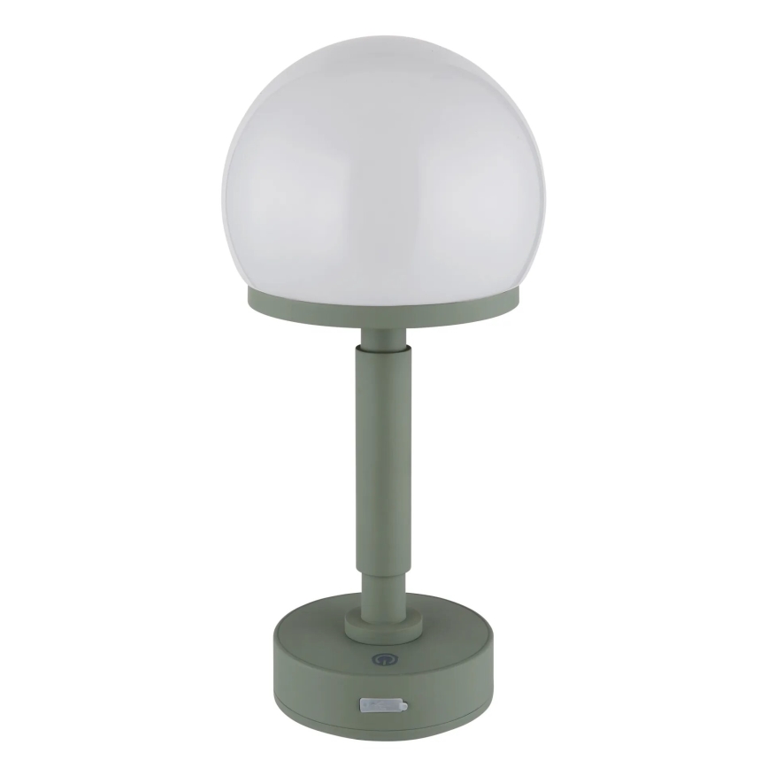 Globo - LED Prigušiva punjiva dodirna stona lampa LED/2,5W/5V 1800mAh 2800K zelena