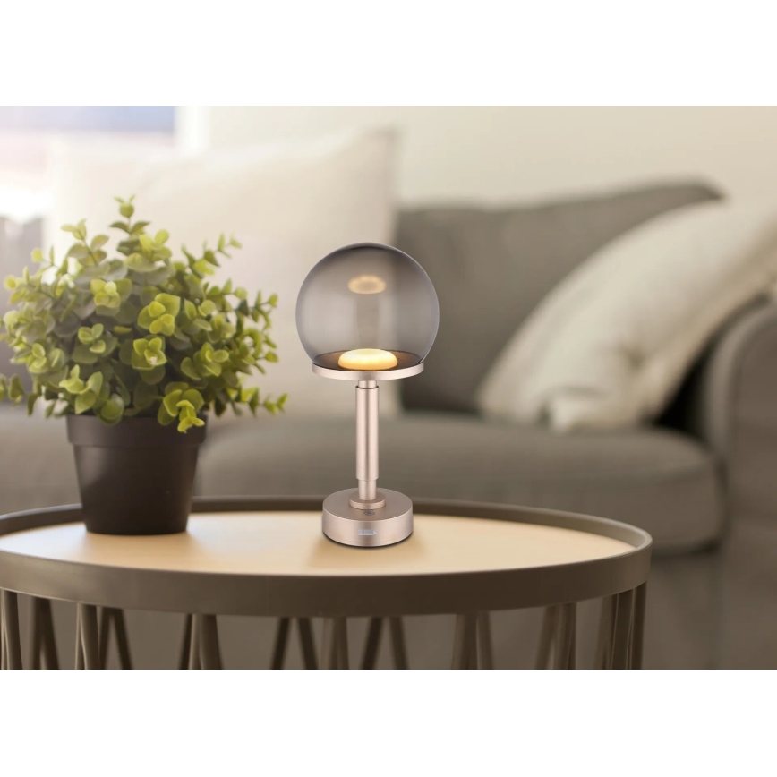 Globo - LED Prigušiva punjiva dodirna stona lampa LED/2,5W/5V 1800mAh 2700/4000/6500K roze zlatno