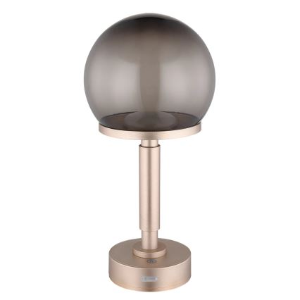 Globo - LED Prigušiva punjiva dodirna stona lampa LED/2,5W/5V 1800mAh 2700/4000/6500K roze zlatno