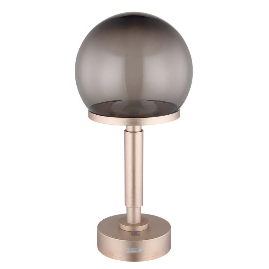 Globo - LED Prigušiva punjiva dodirna stona lampa LED/2,5W/5V 1800mAh 2700/4000/6500K roze zlatno