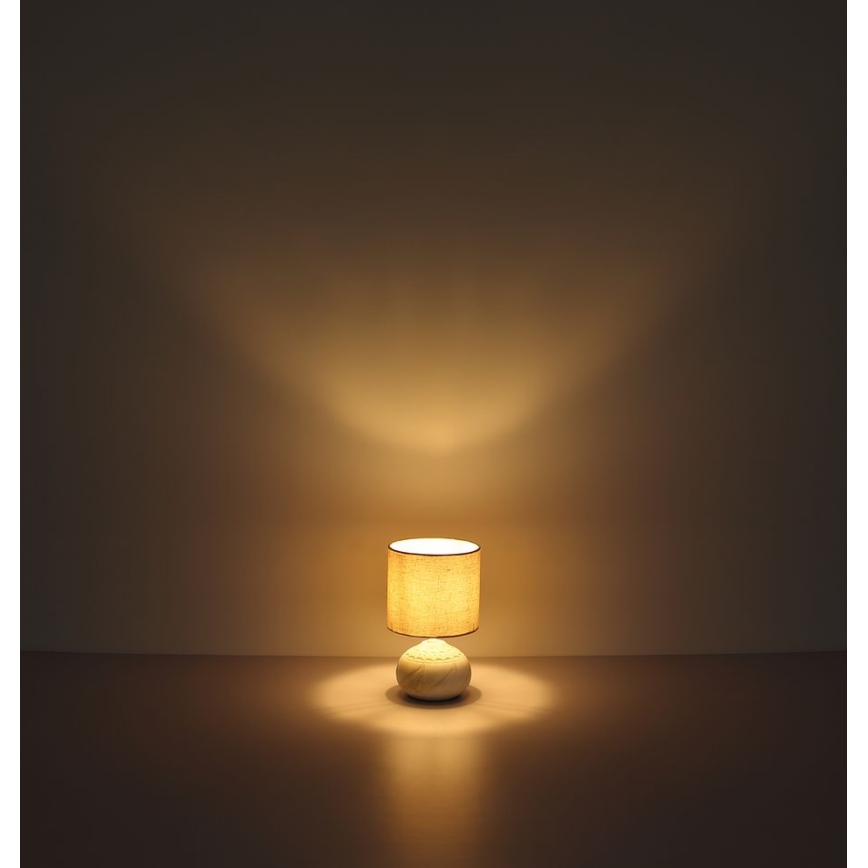 Globo - Stona lampa 1xE14/40W/230V bež/keramika