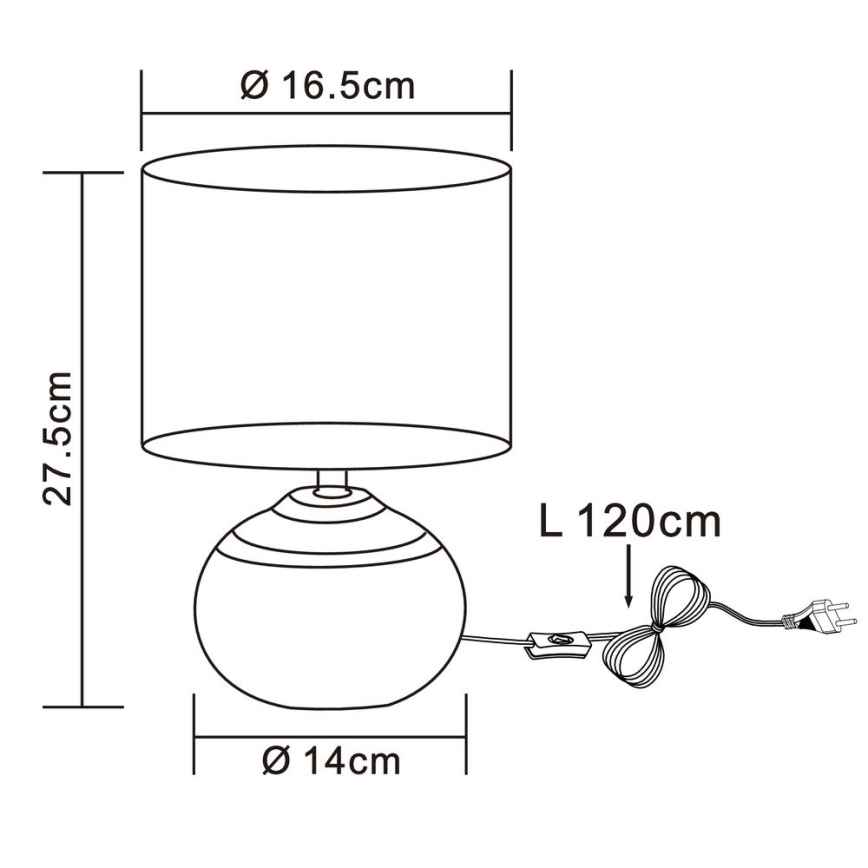 Globo - Stona lampa 1xE14/40W/230V bež/keramika