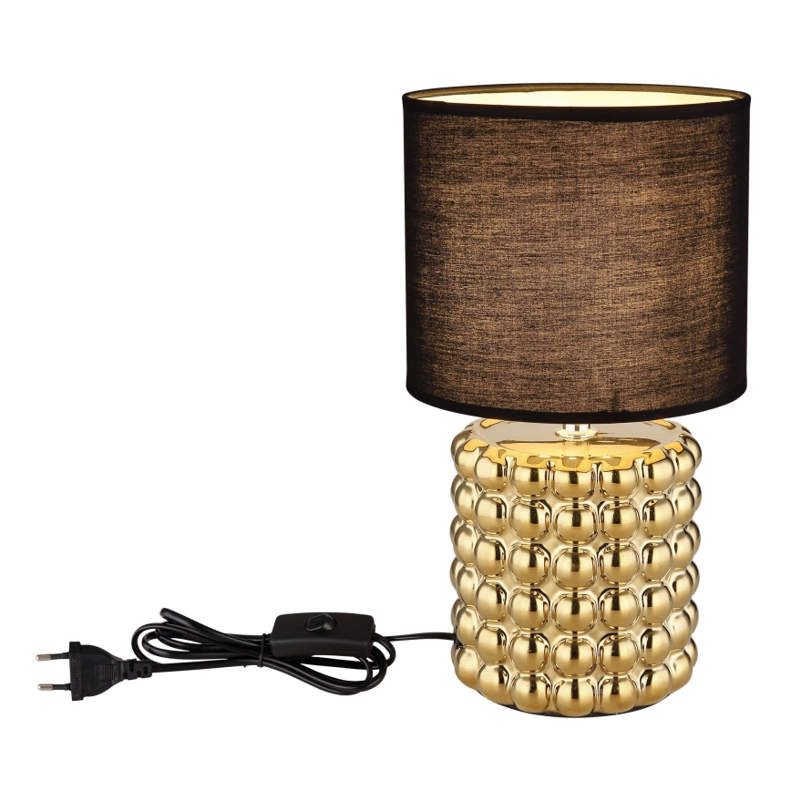 Globo - Stona lampa 1xE14/40W/230V crno/zlatna
