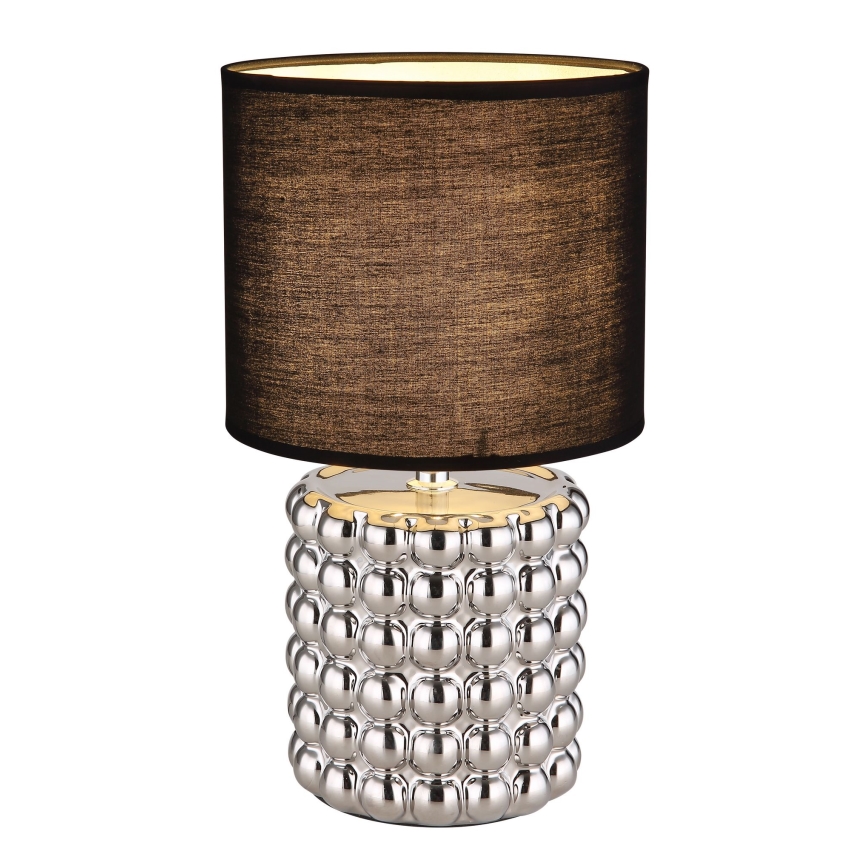 Globo - Stona lampa 1xE14/40W/230V crno/srebrno