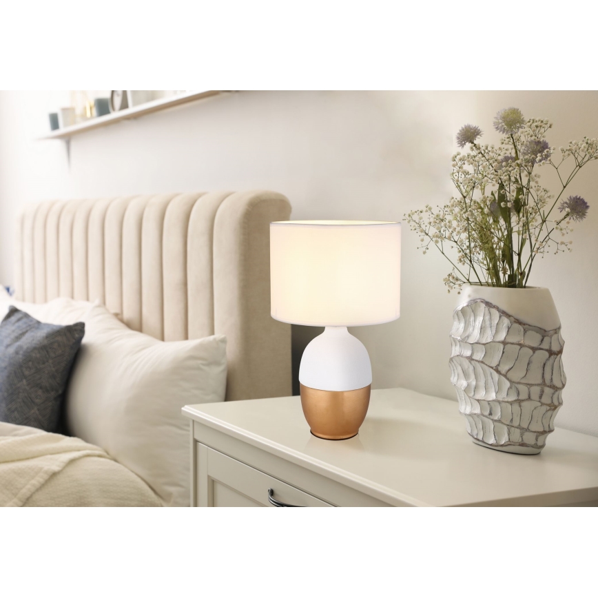 Globo - Stona lampa 1xE14/40W/230V bela