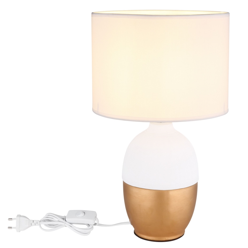 Globo - Stona lampa 1xE14/40W/230V bela