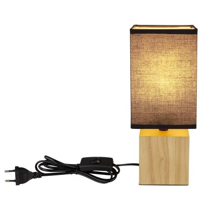Globo - Stona lampa 1xE27/7W/230V crno/braon