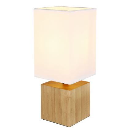 Globo - Stona lampa 1xE27/7W/230V bela/braon