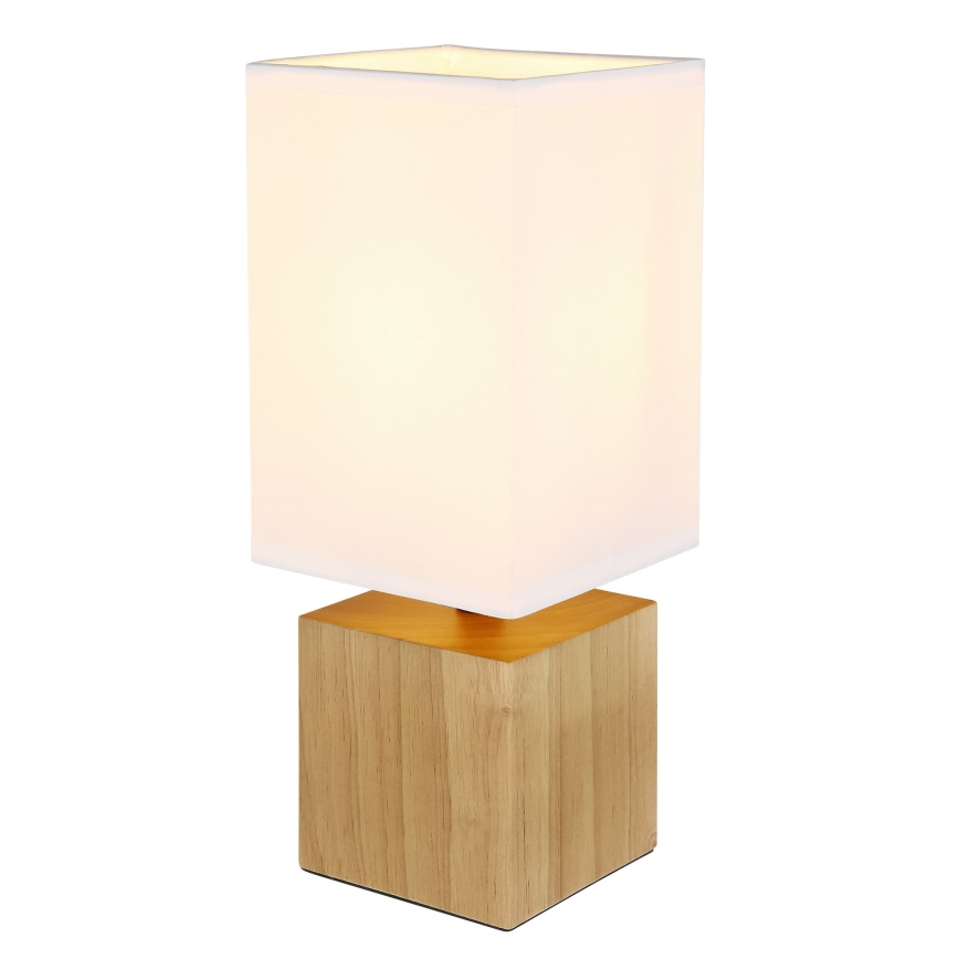 Globo - Stona lampa 1xE27/7W/230V bela/braon
