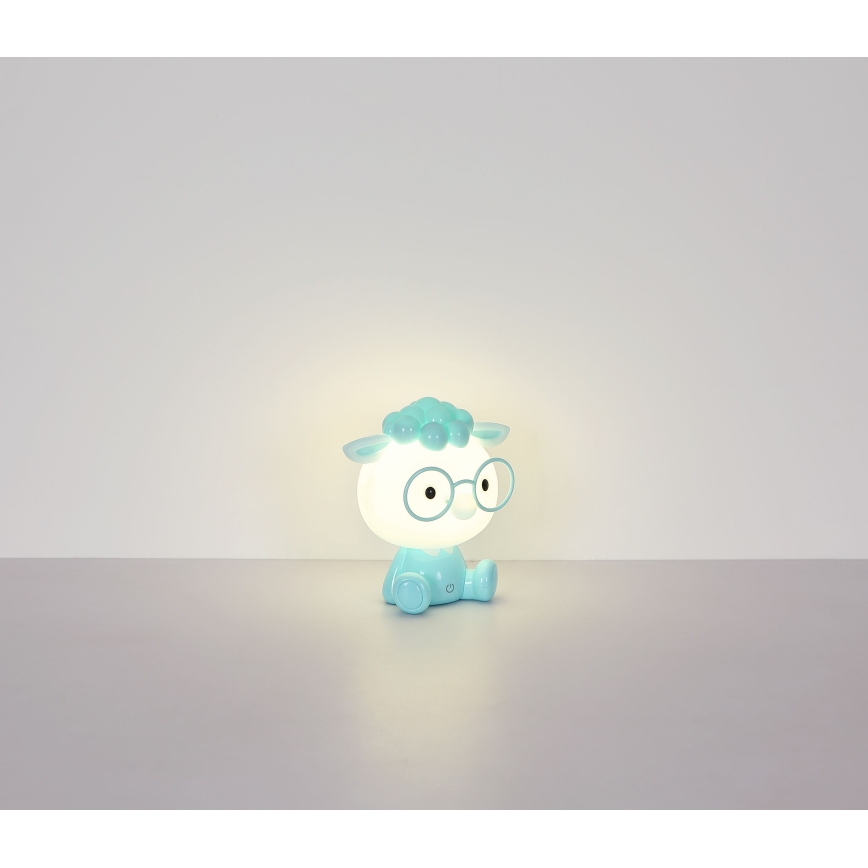 Globo - LED prigušiva punjiva dečja noćna lampica LED/1W/5V 500 mAh plava