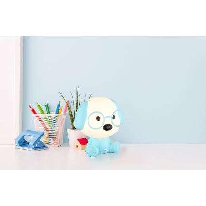 Globo - LED prigušiva punjiva dečija noćna lampica LED/1W/5V 500 mAh plava