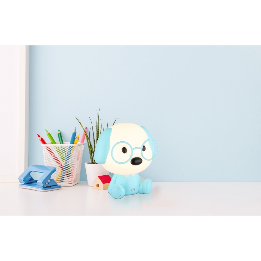 Globo - LED prigušiva punjiva dečija noćna lampica LED/1W/5V 500 mAh plava