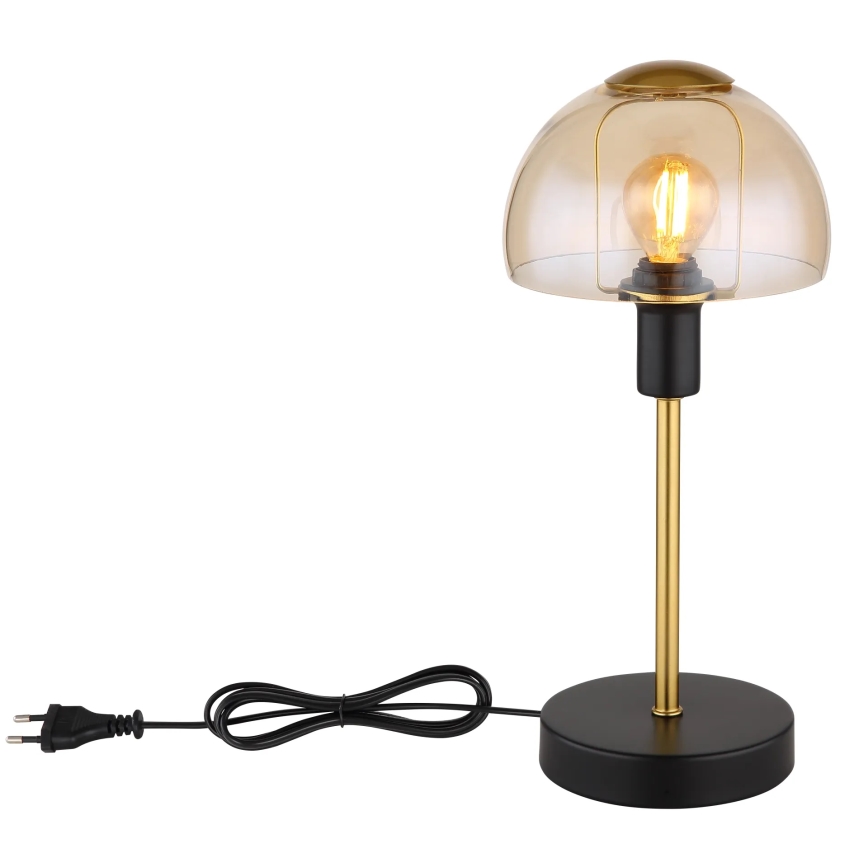 Globo - stona dodirna lampa 1xE14/25W/230V crno/zlatna