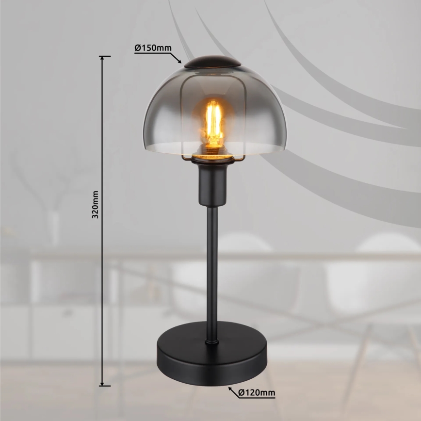 Globo - stona dodirna lampa 1xE14/25W/230V crno