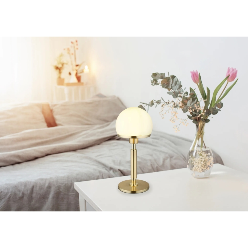 Globo - Stona lampa 1xE27/40W/230V zlatna