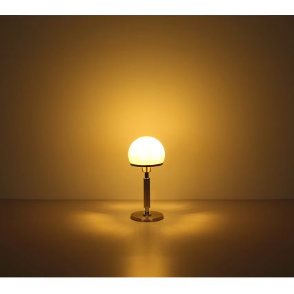 Globo - Stona lampa 1xE27/40W/230V zlatna
