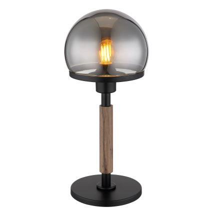 Globo - Stona lampa 1xE27/40W/230V crno/braon