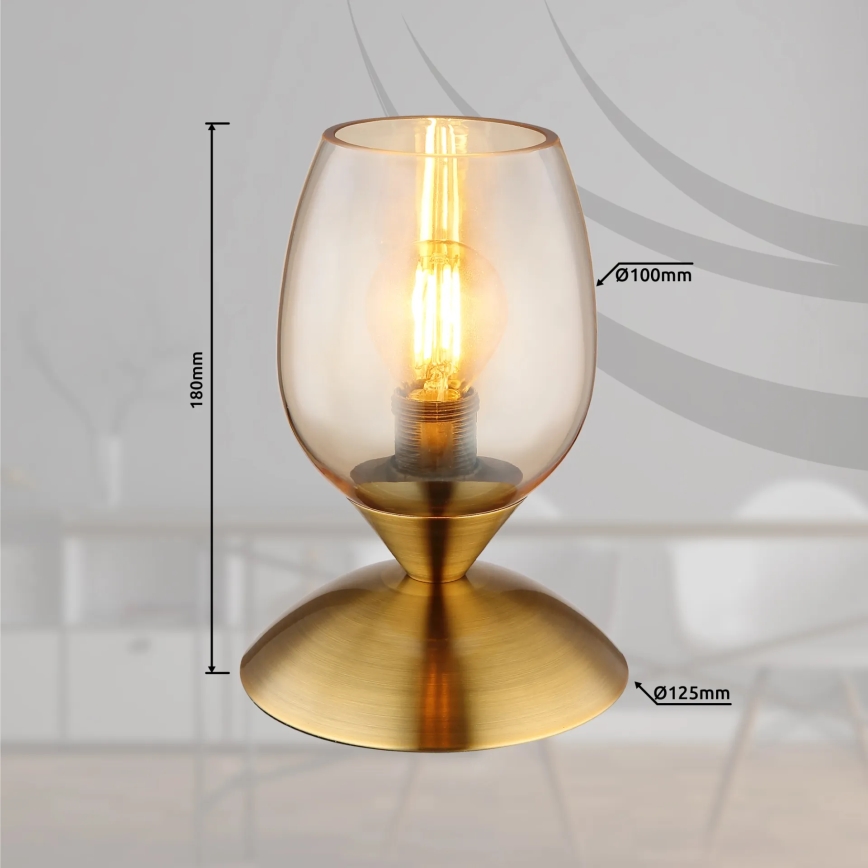 Globo - Stona dodirna lampa 1xE14/25W/230V mesing