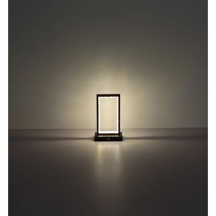 Globo - LED Prigušiva stona lampa na dodir LED/3W/3,7V 2700K/4000K/6500K 1800 mAh USB crno