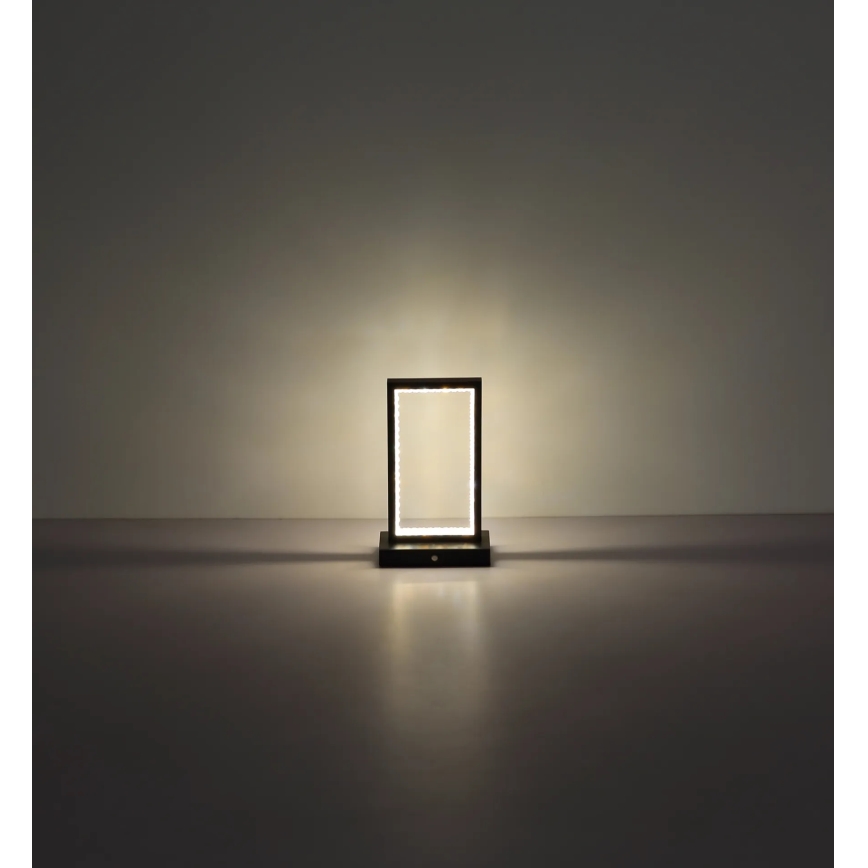 Globo - LED Prigušiva stona lampa na dodir LED/3W/3,7V 2700K/4000K/6500K 1800 mAh USB crno