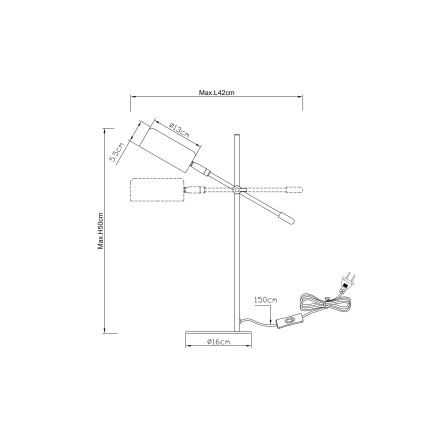 Globo - Stona lampa 1xE14/25W/230V