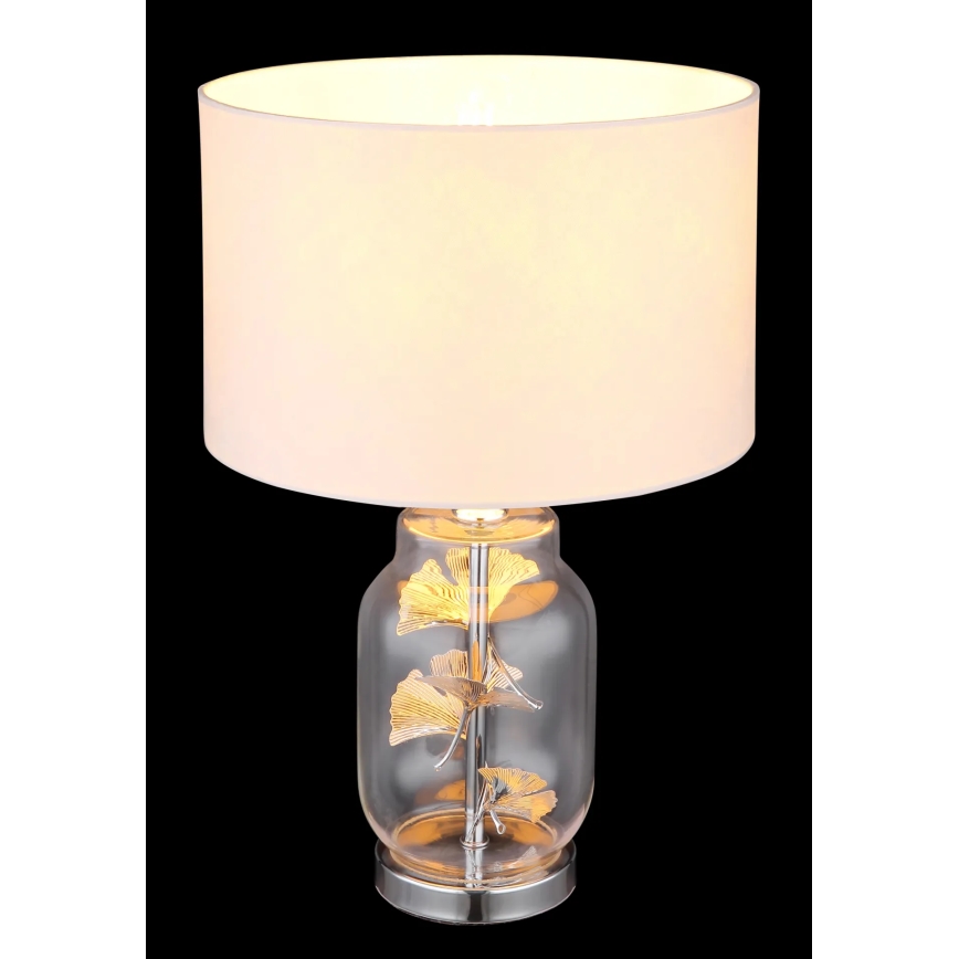 Globo - Stona lampa 1xE27/40W/230V bela