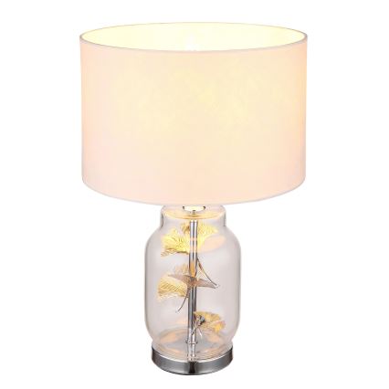 Globo - Stona lampa 1xE27/40W/230V bela