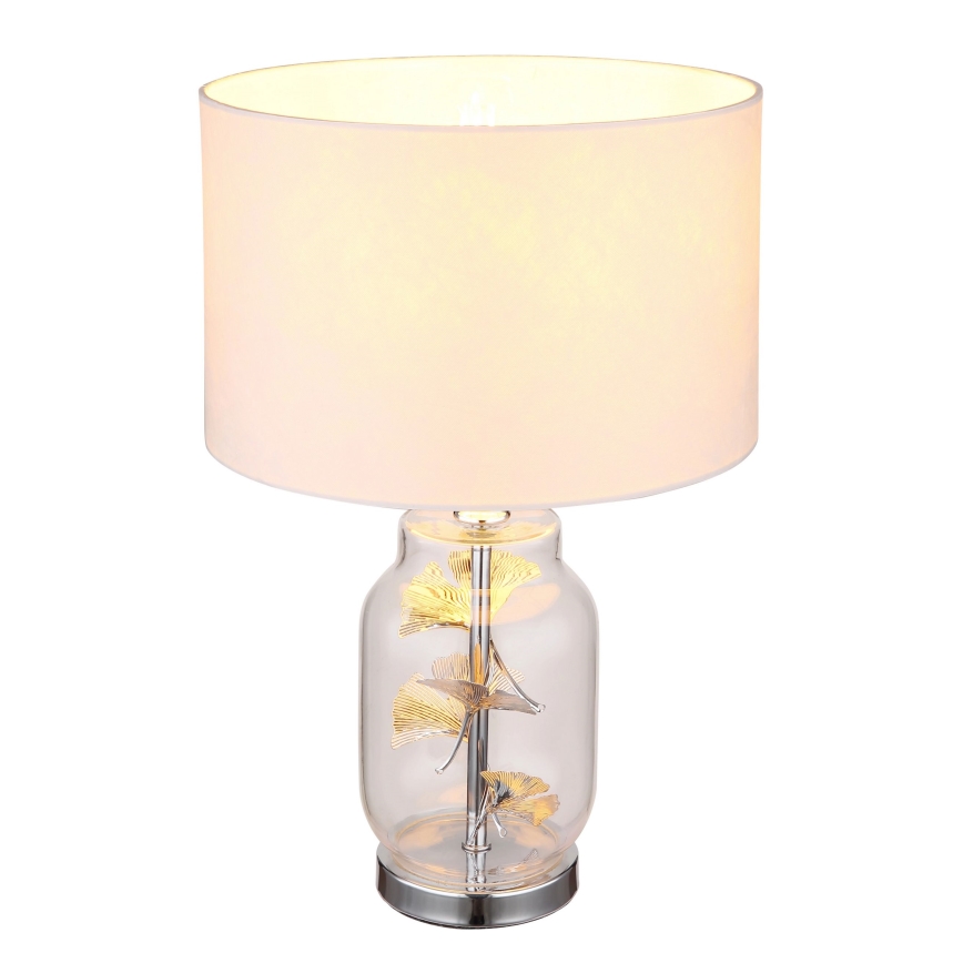Globo - Stona lampa 1xE27/40W/230V bela