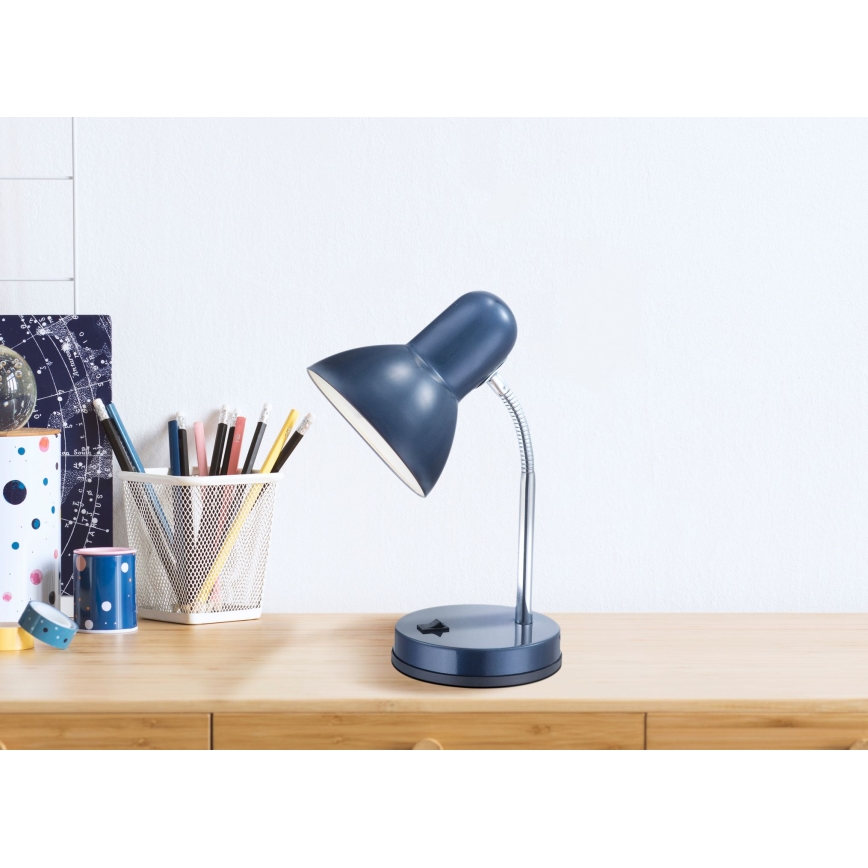 Globo - Stona lampa 1xE27/40W/230V plava