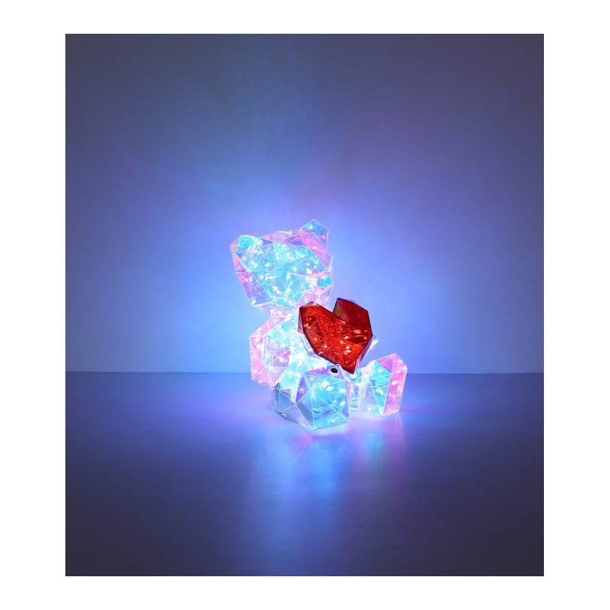 Globo - LED prigušiva punjiva stona dekoracija LED/3W/5V 1200 mAh meda