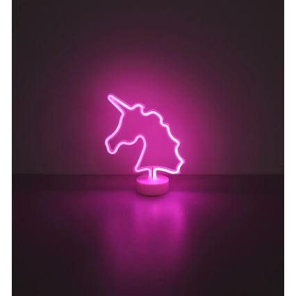 Globo - LED neonska stona dekoracija LED/2W/3xAA jednorog