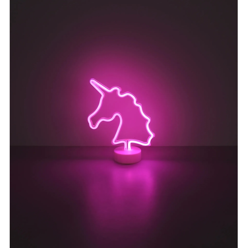 Globo - LED neonska stona dekoracija LED/2W/3xAA jednorog