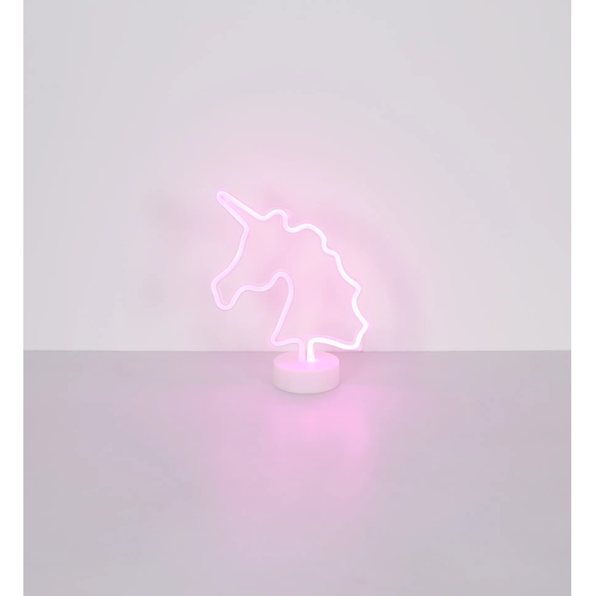 Globo - LED neonska stona dekoracija LED/2W/3xAA jednorog
