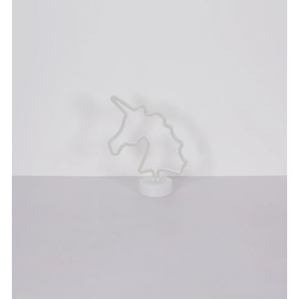 Globo - LED neonska stona dekoracija LED/2W/3xAA jednorog