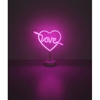 Globo - LED Neonska stona dekoracija LED/2W/3xAA srce