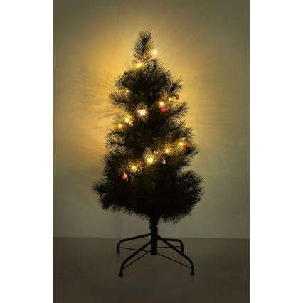 Globo - LED novogodišnji lanac 20xLED/2xAA 2,2m topla bela