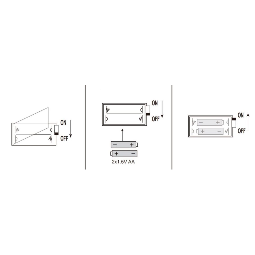 Globo - LED novogodišnji lanac 20xLED/2xAA 2,2m topla bela