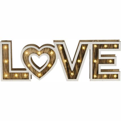 Globo - LED stolna lampa 24xLED/0,06W/3xAA topola