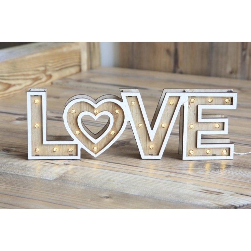 Globo - LED stolna lampa 24xLED/0,06W/3xAA topola