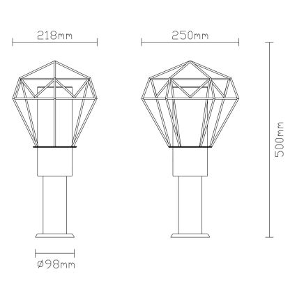 Globo - Spoljašnja lampa 1xE27/15W/230V IP44