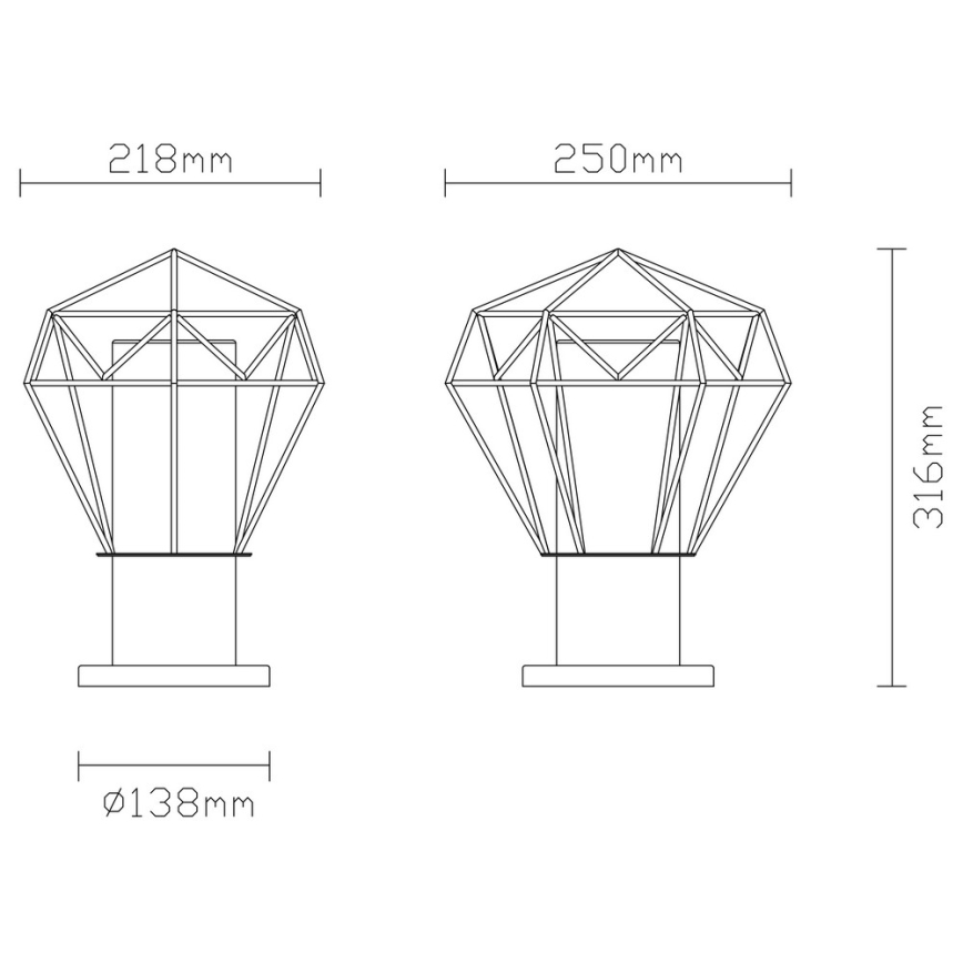 Globo - Spoljašnja lampa 1xE27/15W/230V IP44