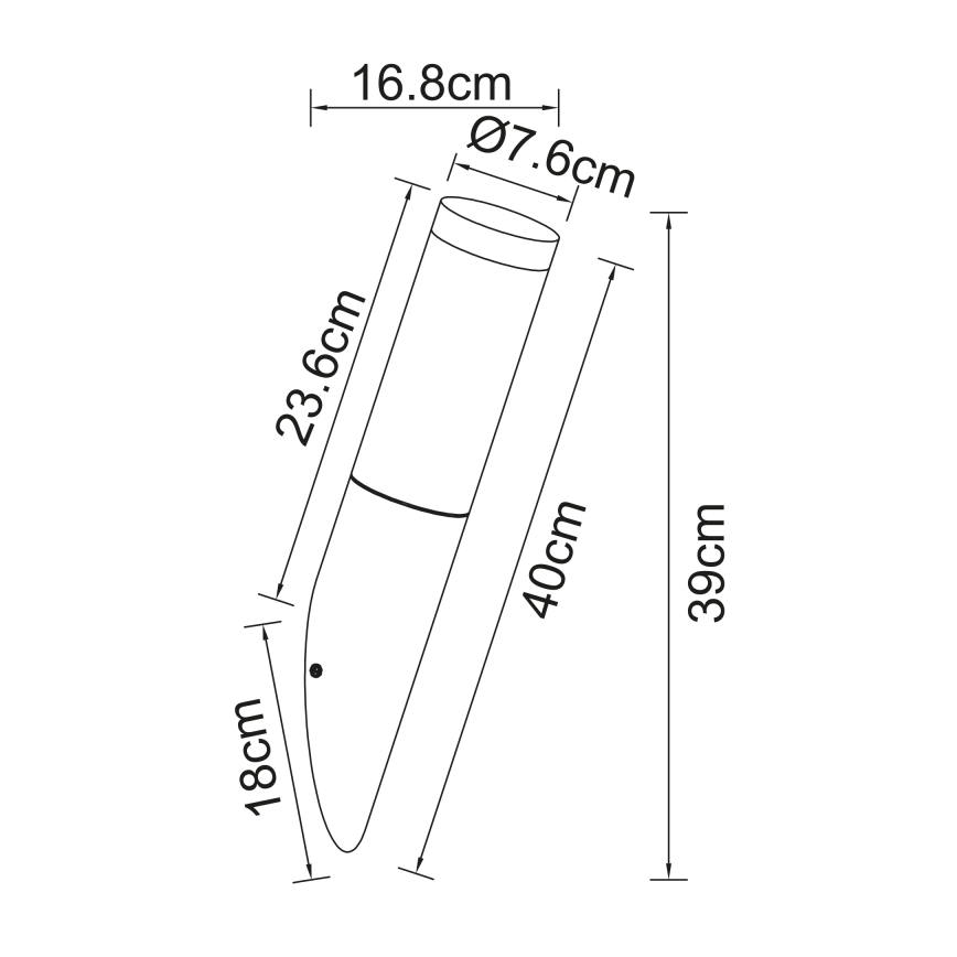 Globo - Spoljašnja zidna lampa 1xE27/60W/230V