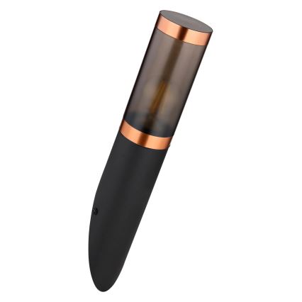 Globo - Spoljašnja zidna lampa 1xE27/23W/230V IP44 crno/bakreno
