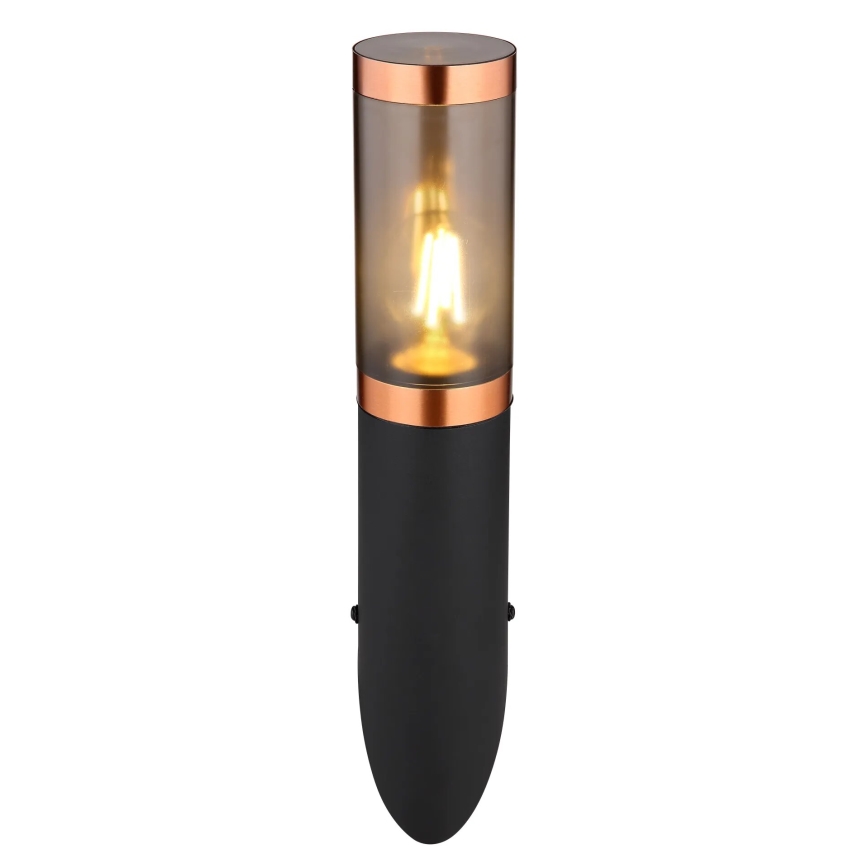 Globo - Spoljašnja zidna lampa 1xE27/23W/230V IP44 crno/bakreno