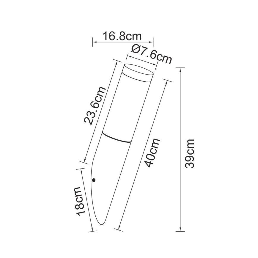 Globo - Spoljašnja zidna lampa 1xE27/60W/230V IP44